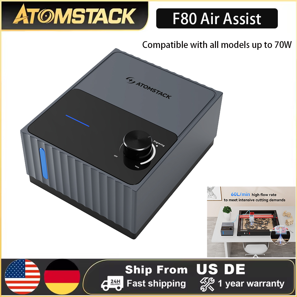 Drone Lidar - Atomstack F80 Air Assist Pumpe für