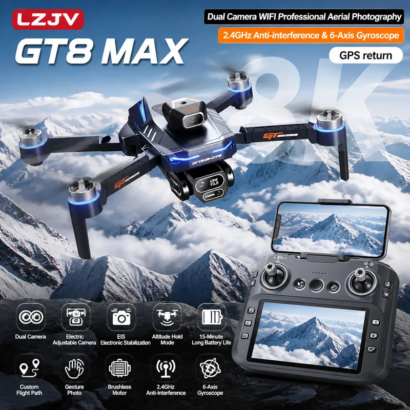 GT8 Max Faltbare Drohne 8K HD  – Drone Photogrammetry Bewertung und Preis